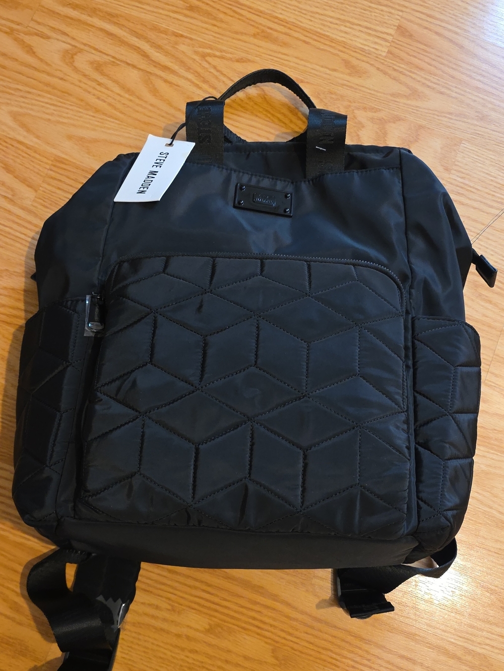 Steve Madden Black Queens Backpack